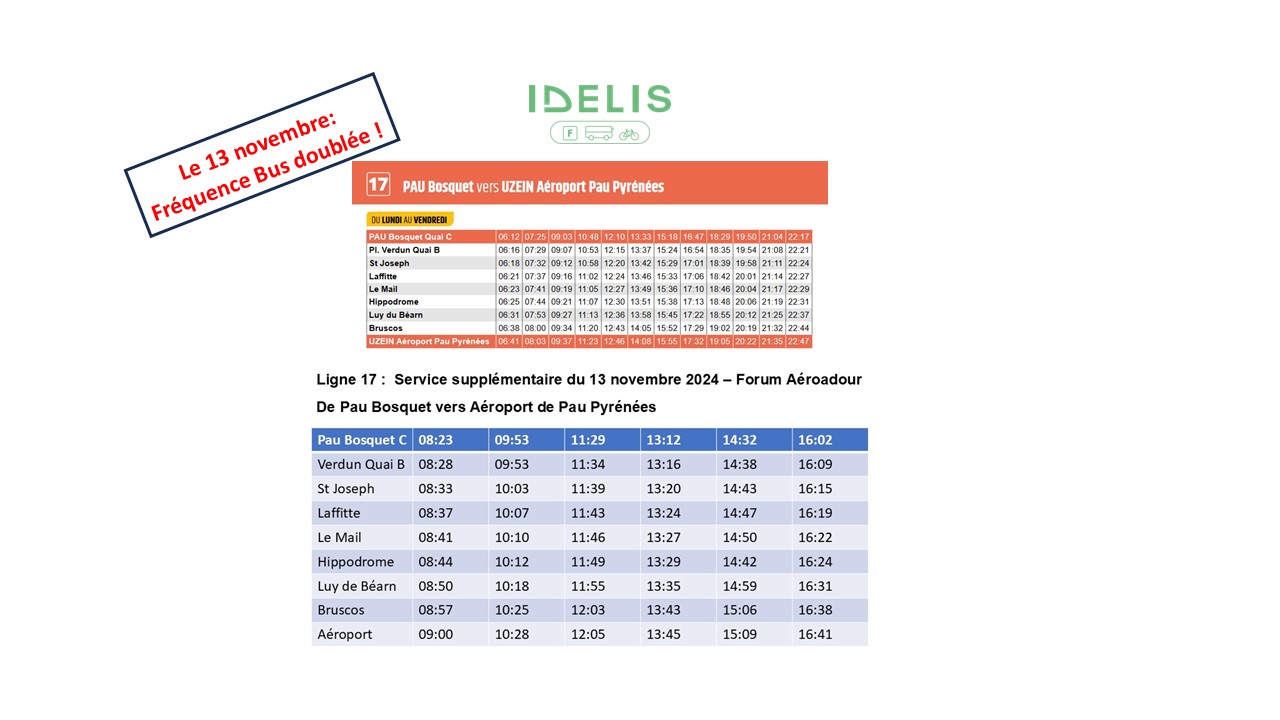 Frequence-bus-pau-aeroport